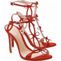 Latest Chengdu Red high heel sandals for girls women and ladies